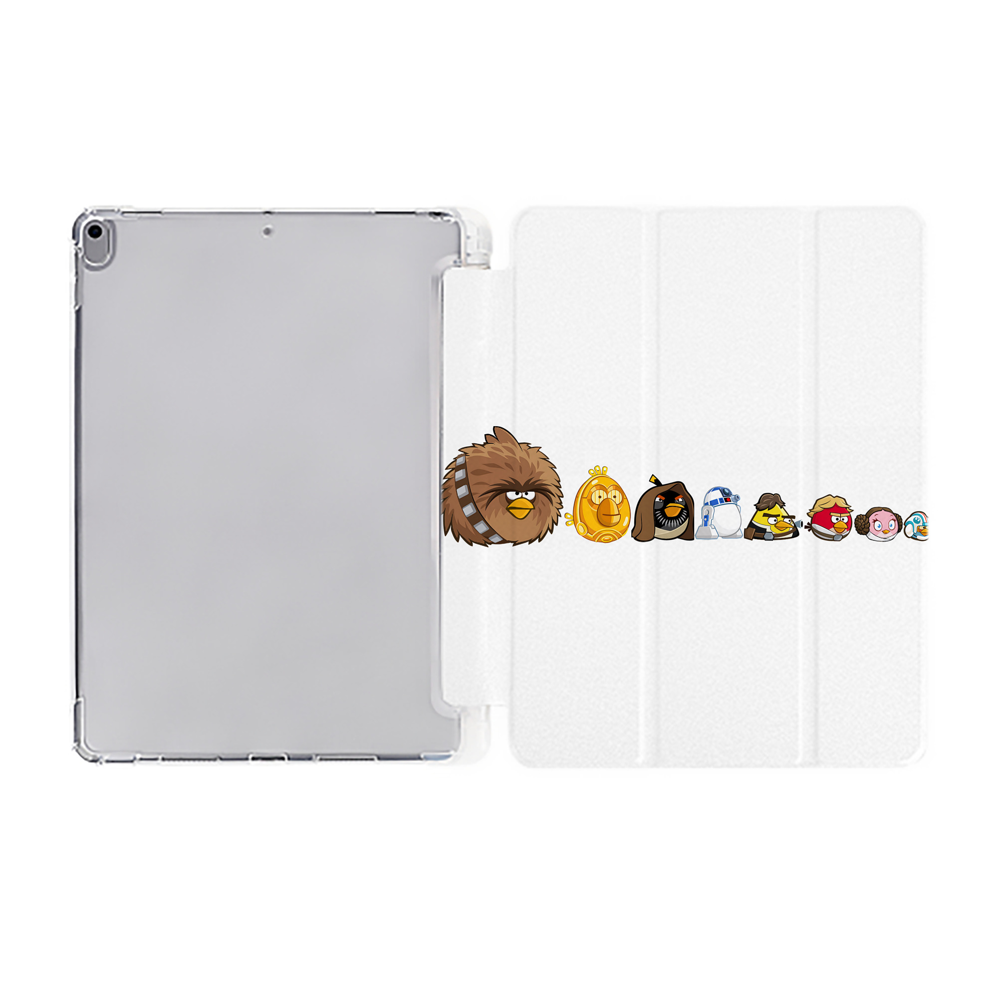 （画像用） Angry Birds アングリーバード IPad ケース ペン収納付き 三つ折りスタンド PUレザー×シリコン 対応機種9.5/10.5/10.9インチ